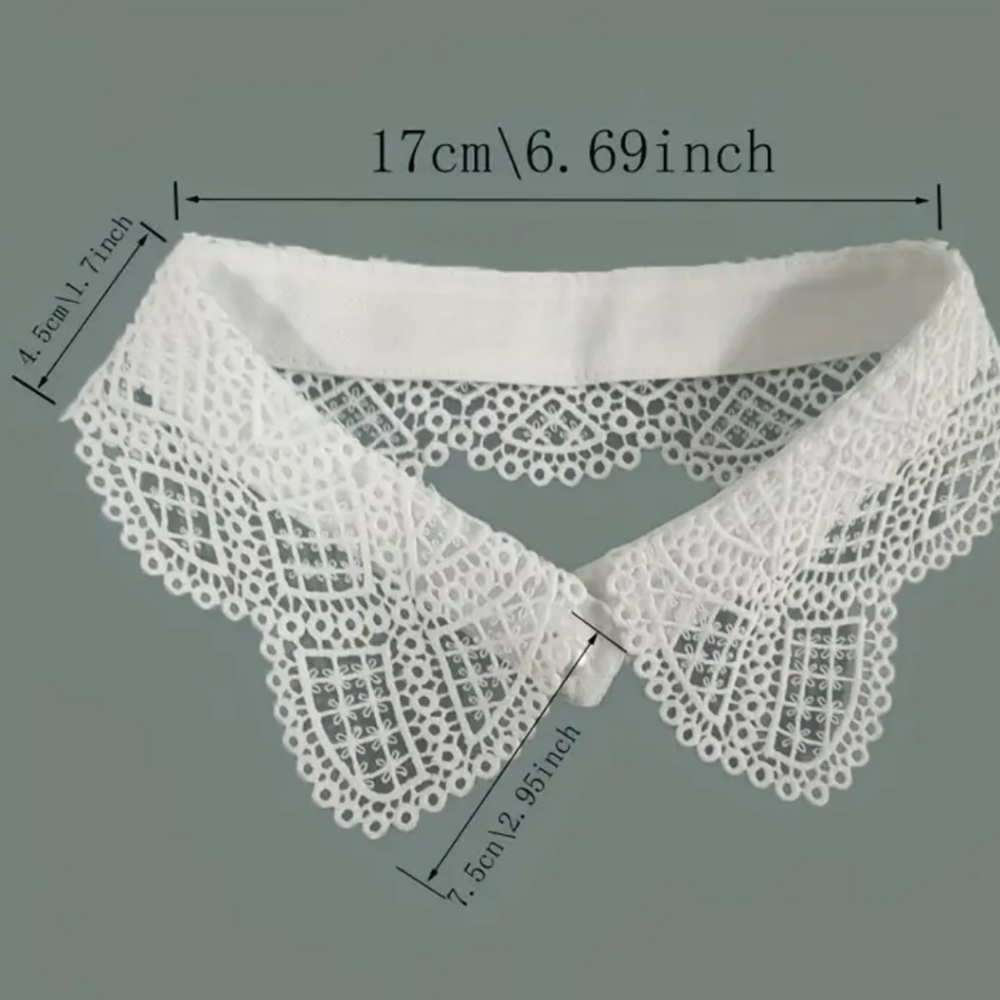 DETACHABLE LACE COLLAR DRESS UP ANY DRESS OR SWEATER DETACHABLE - Picture 6 of 7